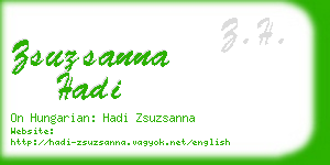 zsuzsanna hadi business card